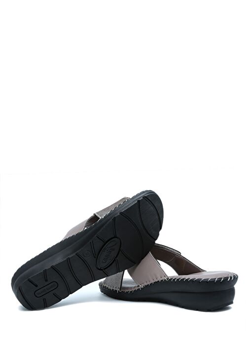 KHM108 Kifidis Samos Kadın Çapraz Bantlı Deri Terlik 36-41 - Görsel 5