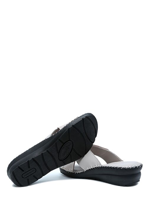 KHM108 Kifidis Samos Kadın Çapraz Bantlı Deri Terlik 36-41 - Görsel 5