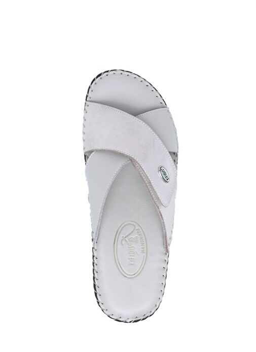 KHM108 Kifidis Samos Kadın Çapraz Bantlı Deri Terlik 36-41 - Görsel 4