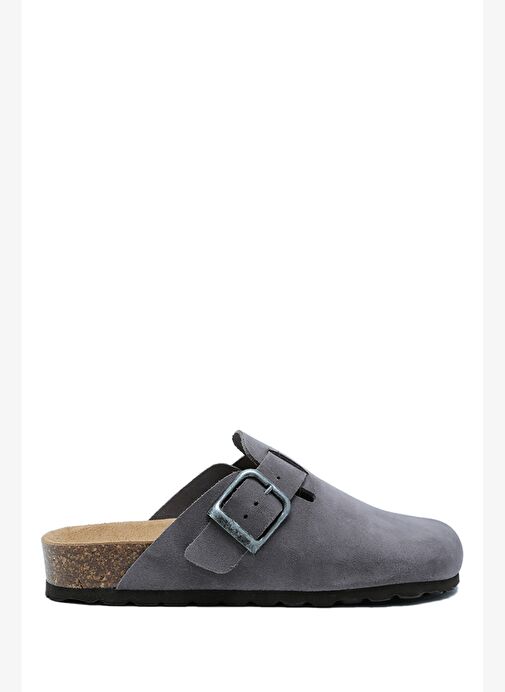 K13789SD Kifidis Soft Step Kadın Süet Deri Sabo Mantar Terlik 36-41 - Görsel 2