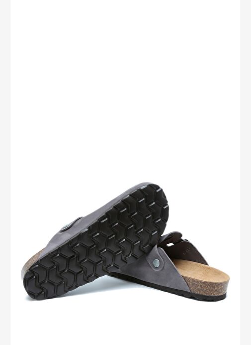 K13789SD Kifidis Soft Step Kadın Süet Deri Sabo Mantar Terlik 36-41 - Görsel 5