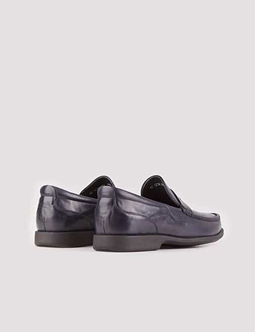 Cabani Ayakkabı Lacivert Erkek Deri Loafer 21211 - Görsel 4