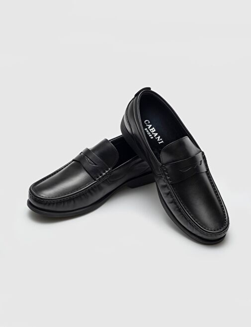 Hakiki Deri Kemer Detaylı Siyah Kürklü Erkek Günlük Ayakkabı - Görsel 5