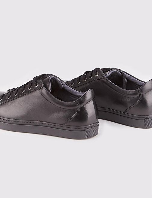 Cabani Ayakkabı Siyah Erkek Deri Sneaker 21403 - Görsel 5