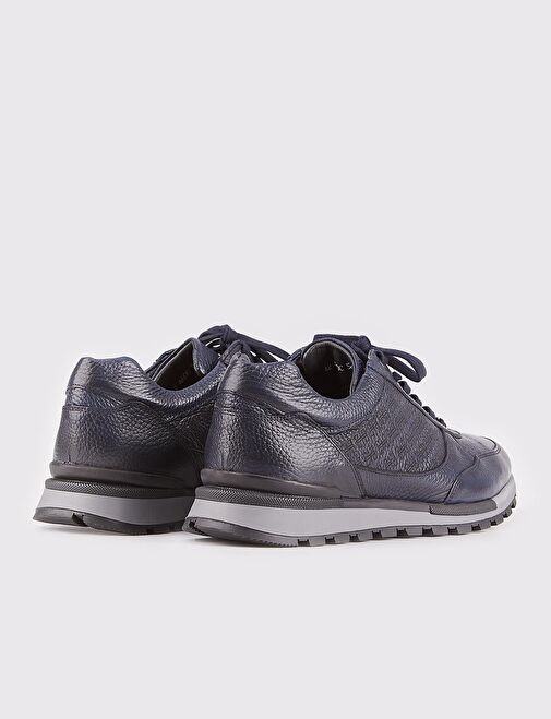 Cabani Ayakkabı Lacivert Erkek Deri Sneaker 113323 - Görsel 4