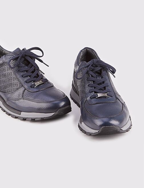 Cabani Ayakkabı Lacivert Erkek Deri Sneaker 113323 - Görsel 5