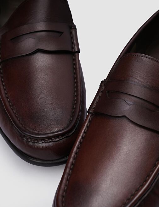 Cabani Ayakkabı Kahverengi Erkek Deri Günlük Ayakkabı 123383 - Görsel 5