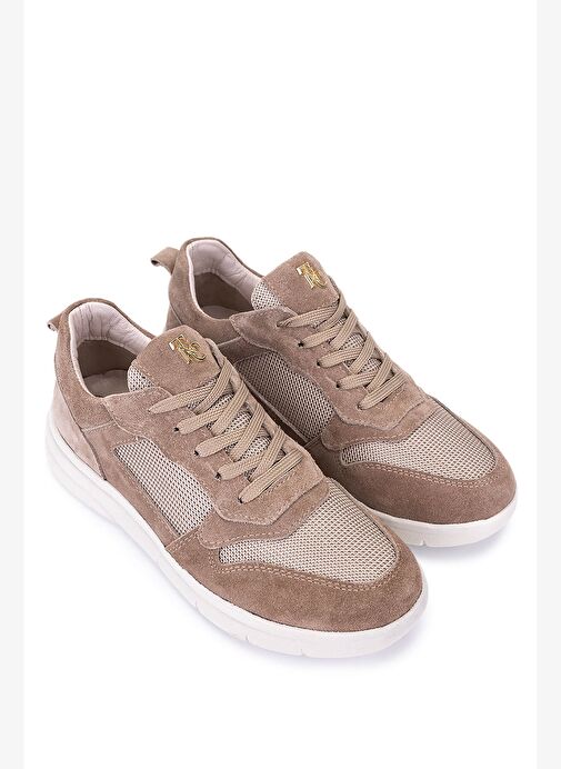 Tamer Tanca Kadın Hakiki Deri Vizon Sneakers & Spor Ayakkabı - Görsel 3