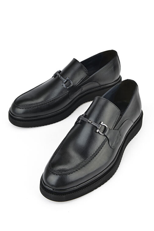 Ziya, Erkek Hakiki Deri Klasik Ayakkabı 15148Z872 Siyah - Görsel 4