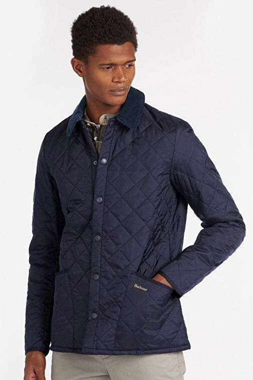 【Barbour】ダークネイビー ジャケット Barbour Heritage Liddesdale® Kapitone Slim Fit Ny91 Navy