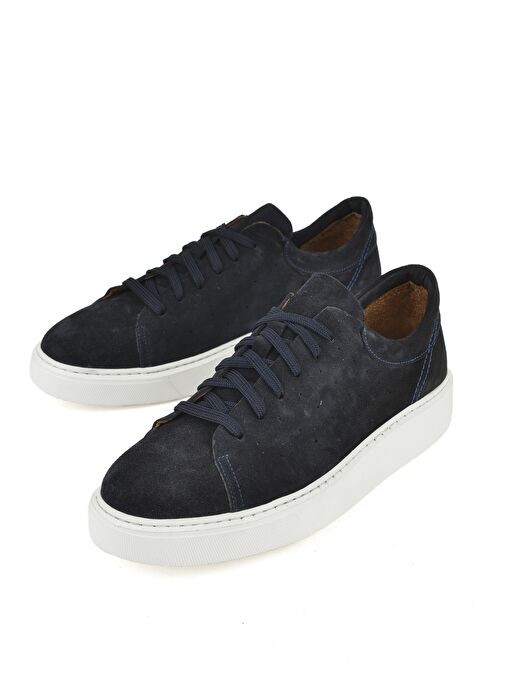 Ziya, Erkek Hakiki Deri Sneaker 1511026Z8952 Lacivert - Görsel 7
