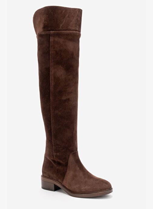 Luvi Shoes Luvi Shoes Belirsiz PETYA Kahverengi Süet Hakiki Deri Dizüstü Kadın Çizme Bot | Boyner Belirsiz - 6. görsel