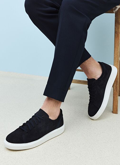 Ziya, Erkek Hakiki Deri Sneaker 1511026Z8952 Lacivert - Görsel 3
