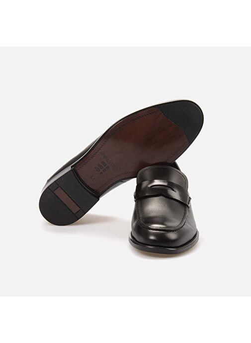 Kemal Tanca Lacivert Erkek Deri Klasik Ayakkabı 181KTE321 11553 - Görsel 6