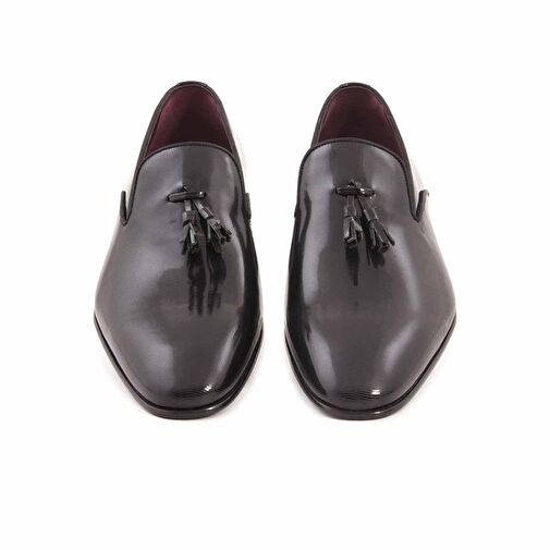 Kemal Tanca Siyah Erkek Rugan Klasik Ayakkabı 191KTE321 10366 - Görsel 4