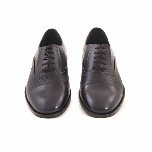 Kemal Tanca Siyah Erkek Deri Klasik Ayakkabı 191KTGE624 12184-1 - Görsel 4