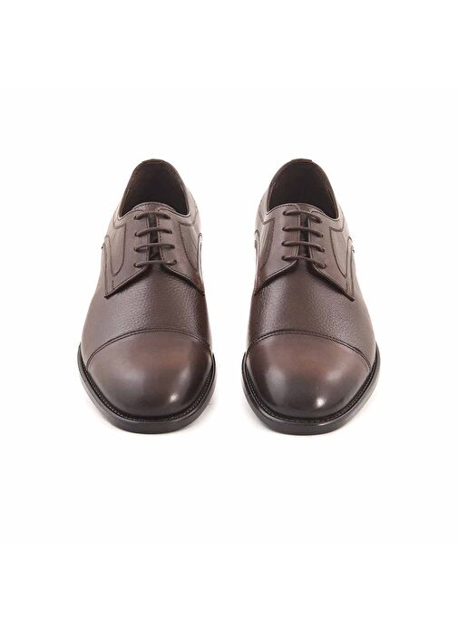 Kemal Tanca Kahverengi Erkek Deri Klasik Ayakkabı 192KTE483 9592 - Görsel 4