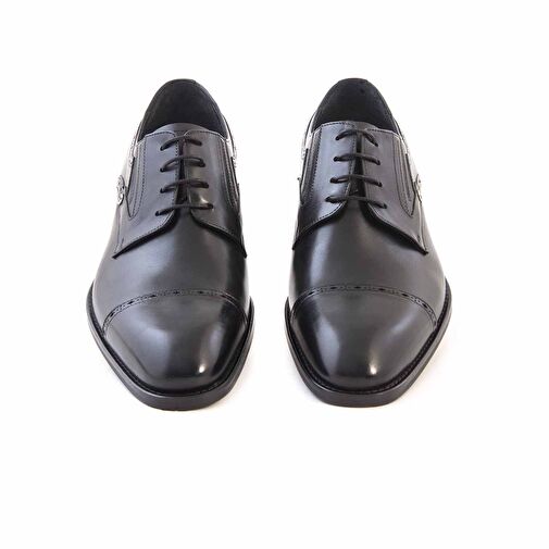 Kemal Tanca Siyah Erkek Deri Klasik Ayakkabı 212KTGE624 66-109 - Görsel 4