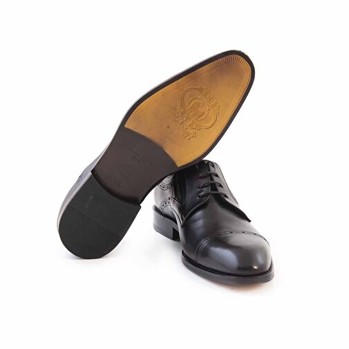 Kemal Tanca Siyah Erkek Deri Klasik Ayakkabı 212KTGE624 66-109 - Görsel 6