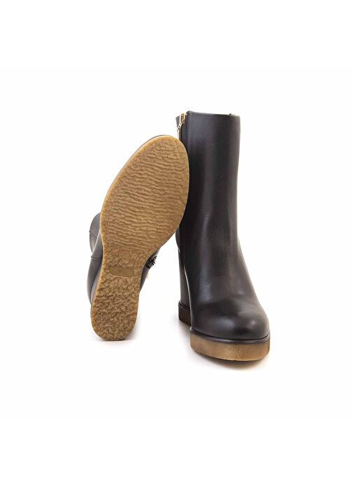 Mocassini Kadın Topuklu Bot 1262 - Görsel 6