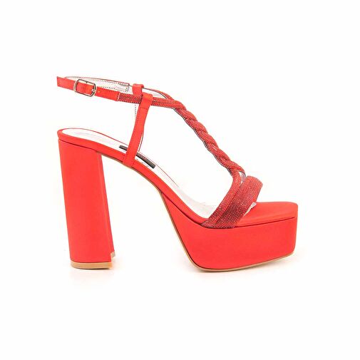 Rouge Kırmızı Kadın Deri Abiye Ayakkabı 231RGK757 647 - Görsel 2