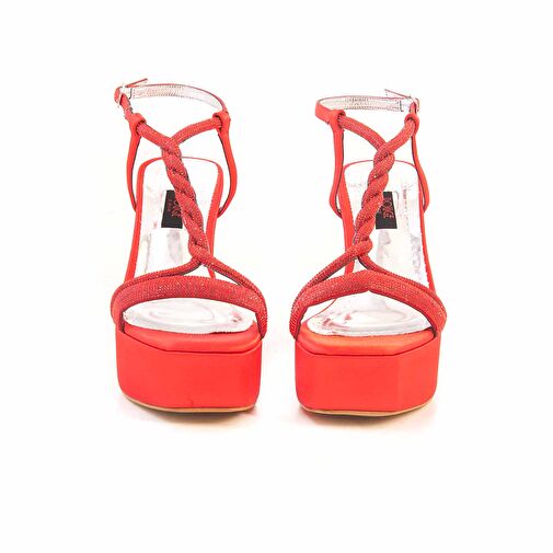 Rouge Kırmızı Kadın Deri Abiye Ayakkabı 231RGK757 647 - Görsel 4