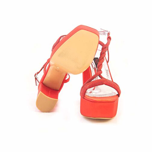 Rouge Kırmızı Kadın Deri Abiye Ayakkabı 231RGK757 647 - Görsel 6