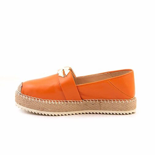 Rouge Yeşil Kadın Deri Espadril 231RGK857 102-100 - Görsel 3