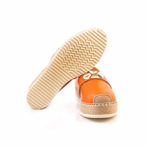 Rouge Yeşil Kadın Deri Espadril 231RGK857 102-100 - Görsel 6
