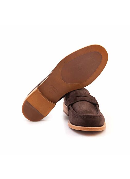 Mocassini Kahverengi Erkek Süet Günlük Ayakkabı 231MCE002 D6267 - Görsel 6