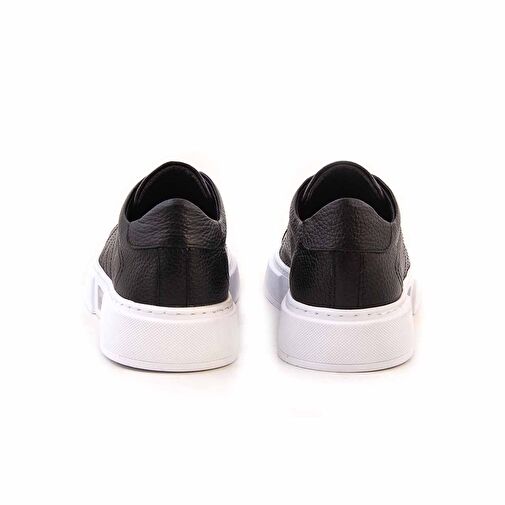 Kemal Tanca Siyah Erkek Deri Sneaker 231KTE527 18303 - Görsel 5