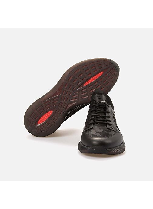 Kemal Tanca Siyah Erkek Deri Sneaker 232KTE364 0734 - Görsel 6