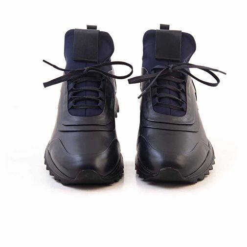 Mocassini Lacivert Erkek Deri Sneaker 191MCE002 502X - Görsel 4