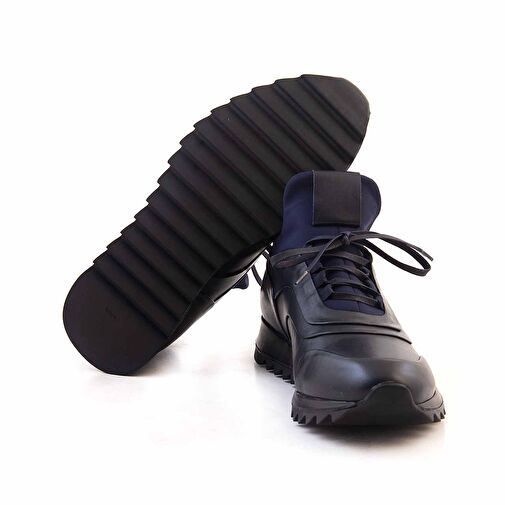 Mocassini Lacivert Erkek Deri Sneaker 191MCE002 502X - Görsel 6