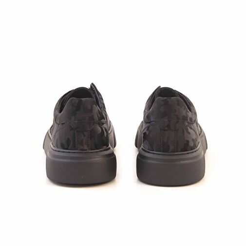 Kemal Tanca Siyah Erkek Deri Günlük Ayakkabı 232KTE597 S400 - Görsel 5