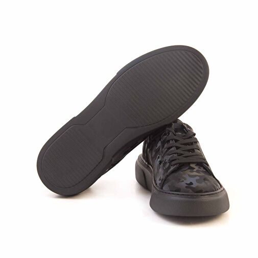 Kemal Tanca Siyah Erkek Deri Günlük Ayakkabı 232KTE597 S400 - Görsel 6