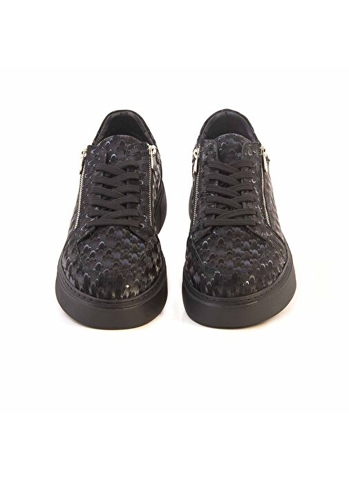 Kemal Tanca Siyah Erkek Deri Günlük Ayakkabı 232KTE597 S700 - Görsel 4