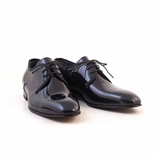 Kemal Tanca Lacivert Erkek Rugan Klasik Ayakkabı 232KTGE813 700 - Görsel 4