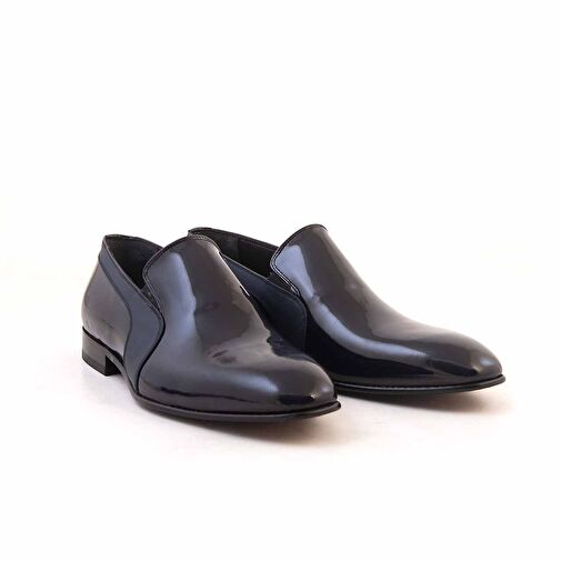 Kemal Tanca Lacivert Erkek Deri Klasik Ayakkabı 232KTGE813 9807 - Görsel 4