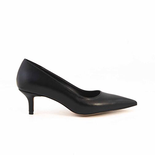 Kemal Tanca Siyah Kadın Rugan Topuklu Ayakkabı 232TCK864 1122 - Görsel 2