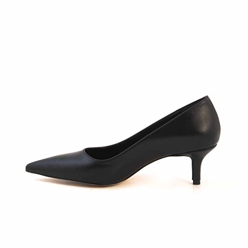 Kemal Tanca Siyah Kadın Rugan Topuklu Ayakkabı 232TCK864 1122 - Görsel 3