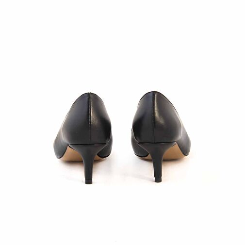 Kemal Tanca Siyah Kadın Rugan Topuklu Ayakkabı 232TCK864 1122 - Görsel 5