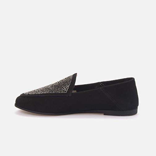 Kemal Tanca Siyah Kadın Süet Loafer 241TCK894 620-003F - Görsel 3