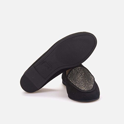 Kemal Tanca Siyah Kadın Süet Loafer 241TCK894 620-003F - Görsel 6