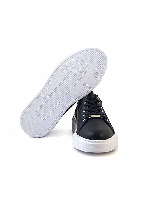 Kemal Tanca Siyah Erkek Deri Sneaker 241KTE527 20406 - Görsel 6