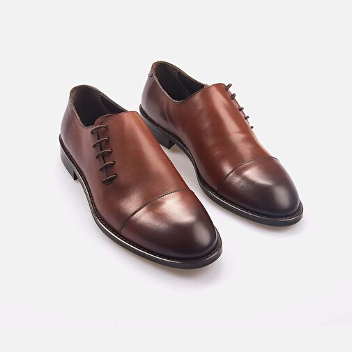 Kemal Tanca Kahverengi Erkek Deri Klasik Ayakkabı 241KTGE624 7526-15 - Görsel 4