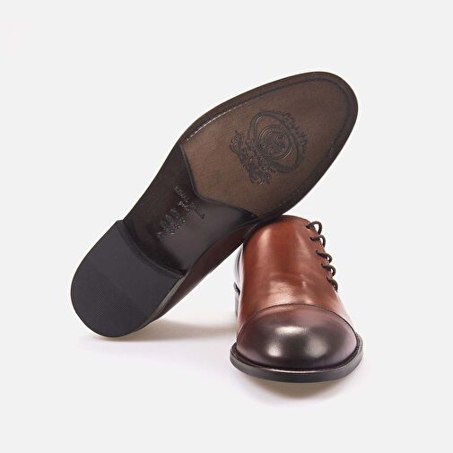 Kemal Tanca Kahverengi Erkek Deri Klasik Ayakkabı 241KTGE624 7526-15 - Görsel 6