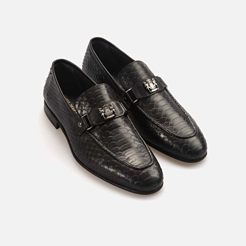 Kemal Tanca Siyah Erkek Deri Klasik Ayakkabı 241KTGE624 871-11 - Görsel 4