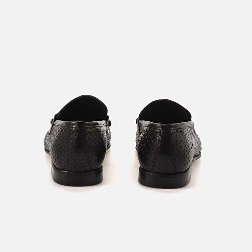 Kemal Tanca Siyah Erkek Deri Klasik Ayakkabı 241KTGE624 871-11 - Görsel 5