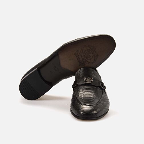 Kemal Tanca Siyah Erkek Deri Klasik Ayakkabı 241KTGE624 871-11 - Görsel 6